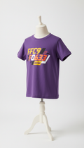 Dynamic Purple Graphic Tee